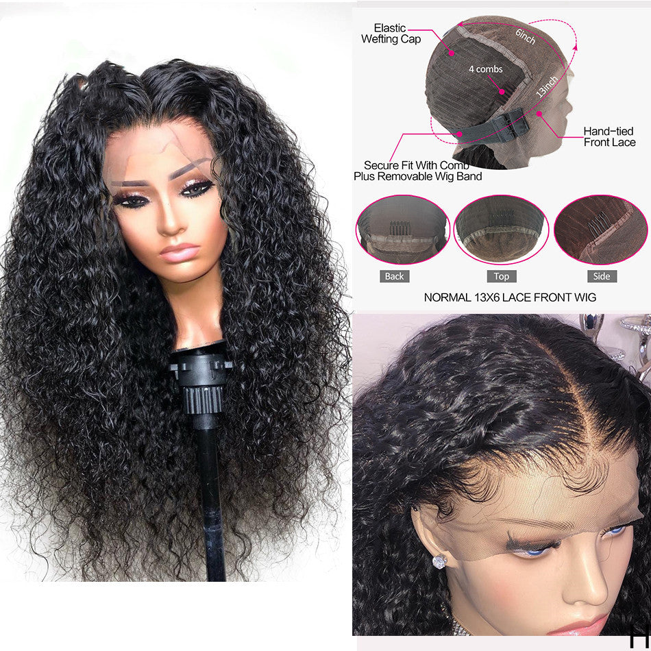 European And American Ladies Black Front Lace